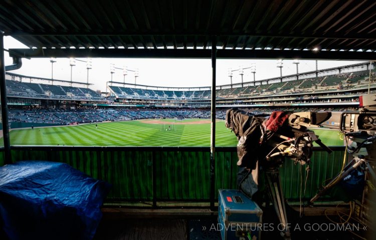 Comerica Park Centerfield TV Camera Platform