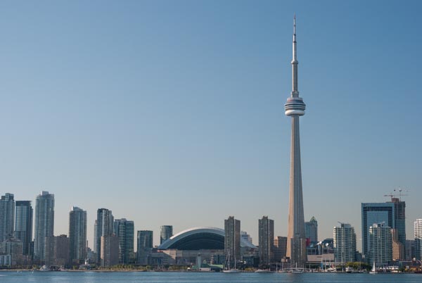 The CN Tower is the tallest building in Toronto, Canada