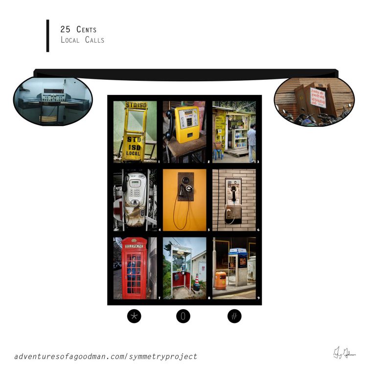 25 Cents -- Local Calls: a compilation of 11 phone booths from around the world