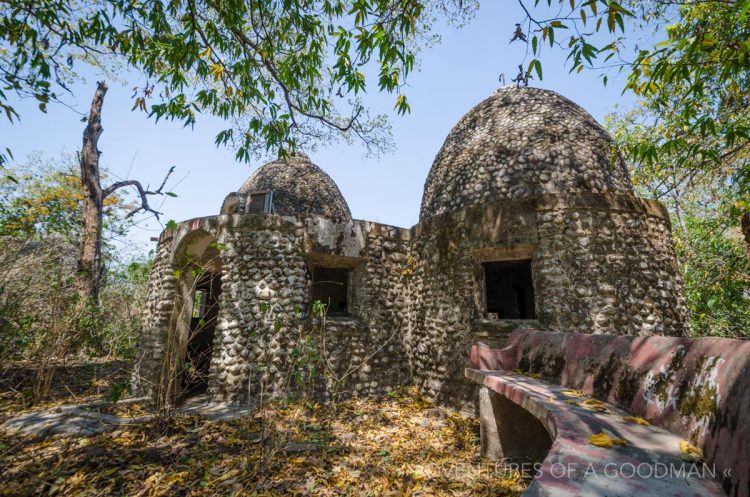 Some domes at the Beatles Ashram in Rishikesh double as sleeping quarters