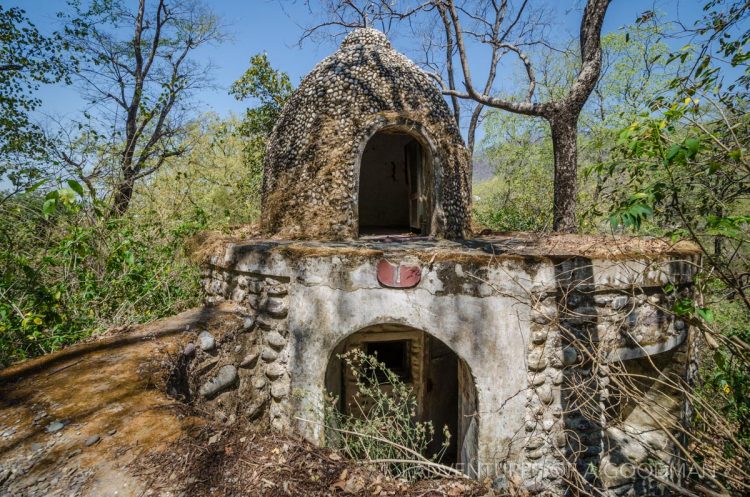 This dome at the Beatles Ashram once served as a the sleeping quarters of a devotee