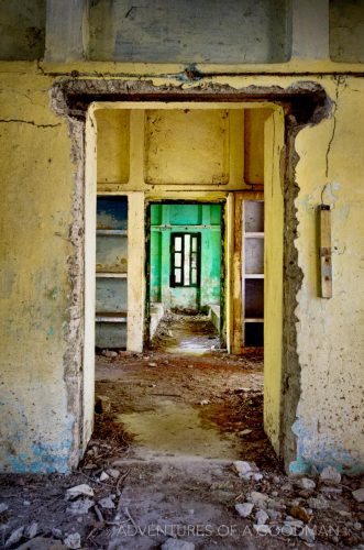 Doors leading into doors leading past abandonment at the Maharishi Mahesh Yogi Ashram in Rishikesh