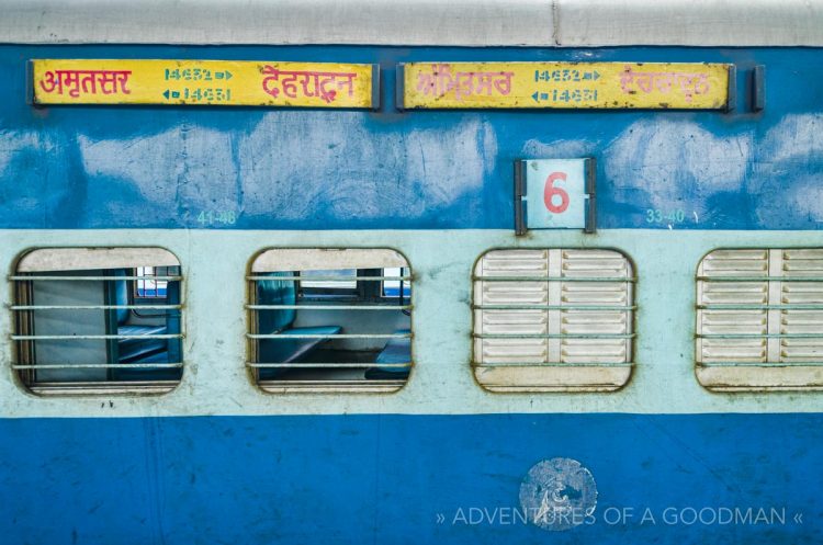 Deradum to Amritsar express train in India