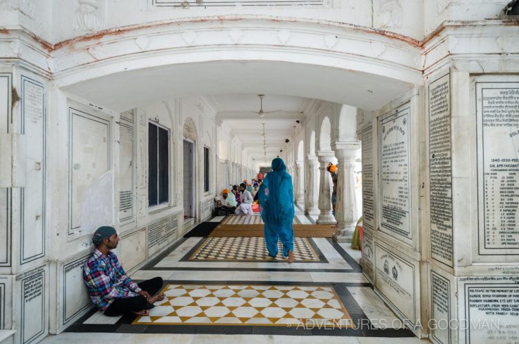 Everyone goes barefoot in the Golden Temple