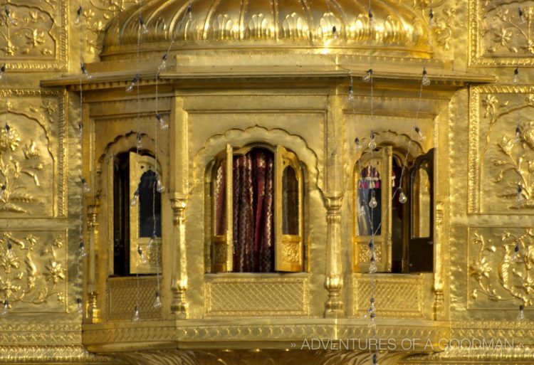 The Golden Temple glows in the early morning light