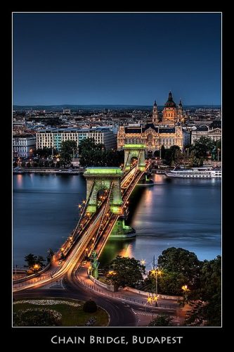 The Chain Bridge in Budapest --- PHOTOGRAPHY BY Pedro Szekely -- http://szekelys.com/