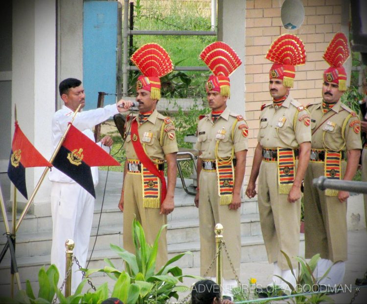 The Wagha Border Ceremony between India and Pakistan