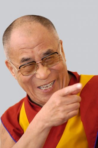 His Holiness, the 14th Dalai Lama, in perhaps my favorite pose!