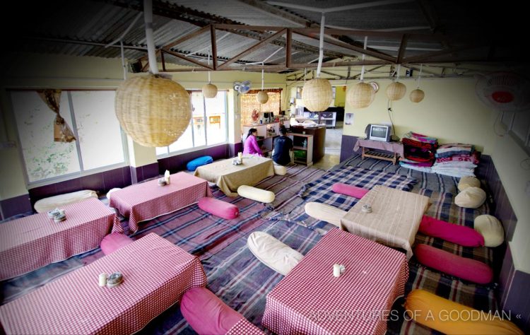 The Third-Eye Cafe in Rishikesh was on the top floor of a hotel and boasted sweeping views of the town, Ganges River and Himalayan foothills