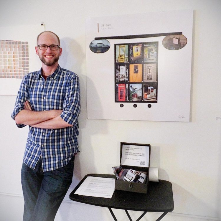 A 30×30″ photographic C-print during an exhibition in Brooklyn, New York City.