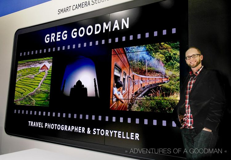 In front of my presentation at Photokina on the first day of the trade fair