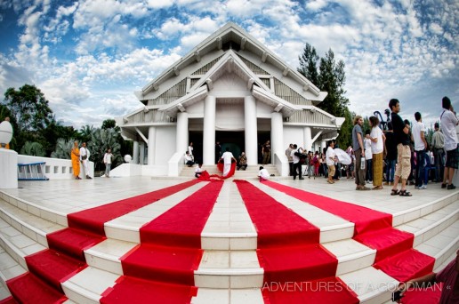 The Buddha Image Hall at Lanna Dhutanka during the 2012 Yi Peng Lantern Festival