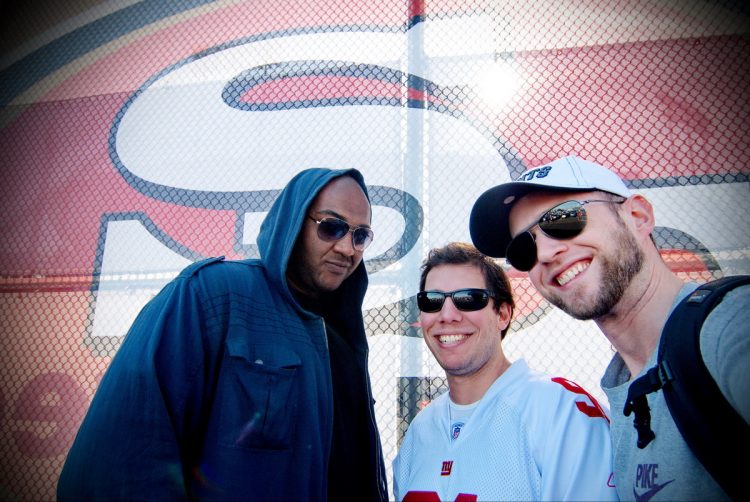 Damon, Randy and me outside Candlestick Park