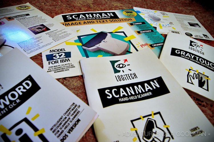 Outdated PC Manuals from the early 1990s - scanners, mice, and software