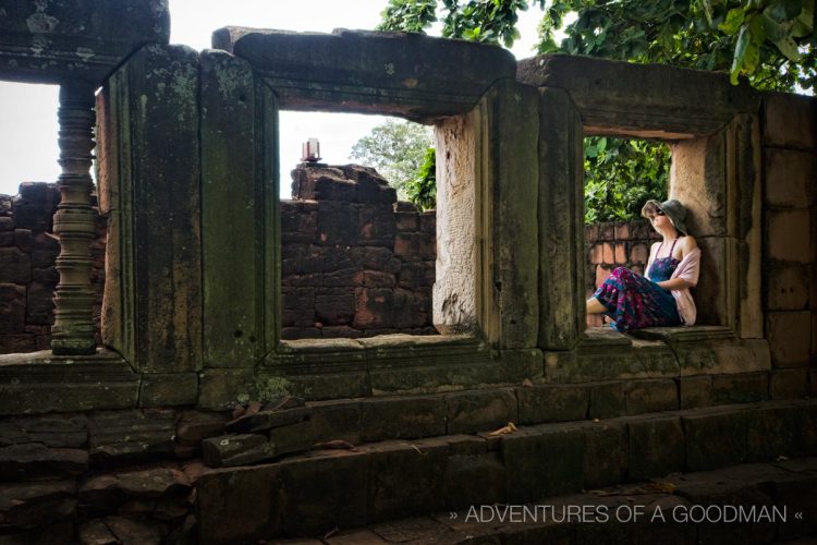 Carrie at Phimai Historical Park - Phimai, Thailand