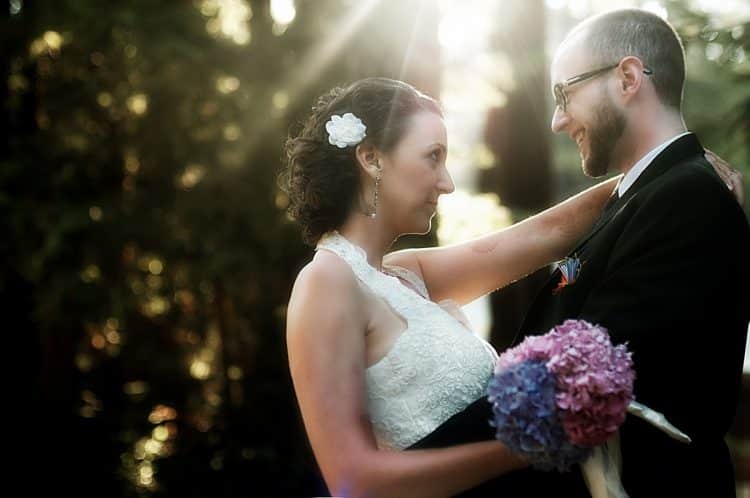 Staring into Carrie's eyes on the day of our wedding