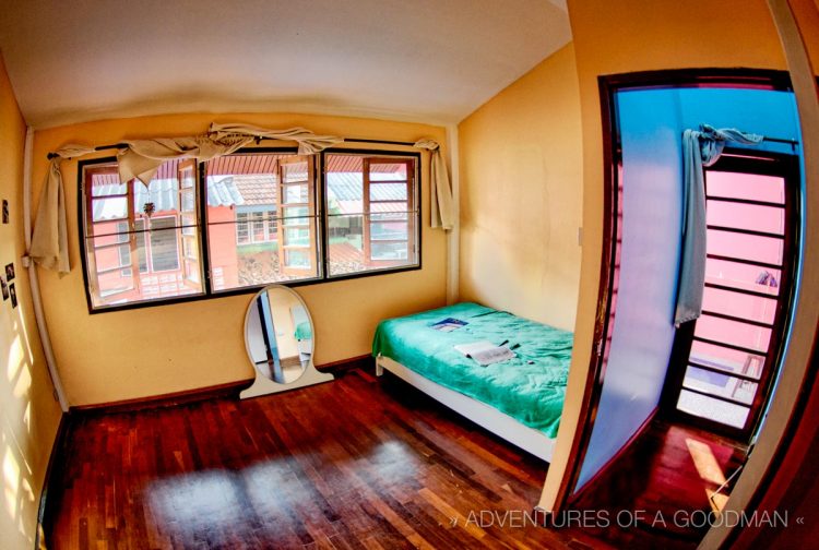 The upstairs guest bedroom of our house in Chiang Mai, Thailand