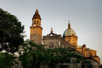 Sunset over the Manila Cathedral in Intramuros - Aka the Cathedral Basilica of the Immaculate Conception