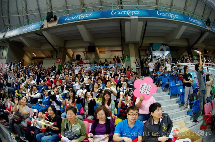 The crowd at opening day in Taiwan