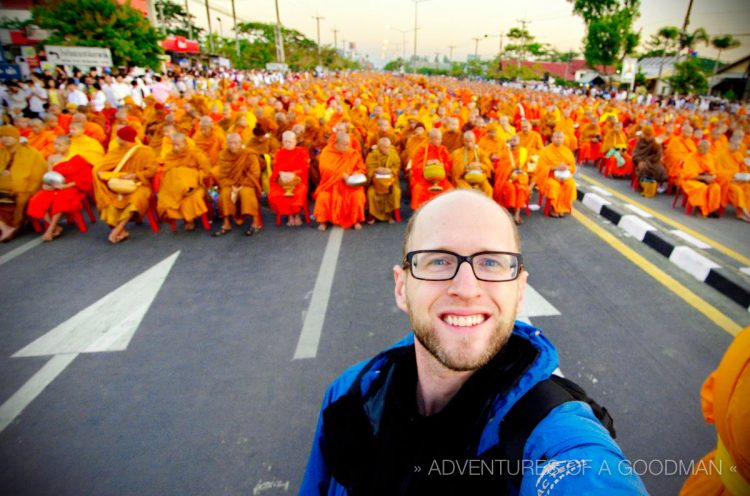 I love being surrounded by monks at all times in Chiang Mai