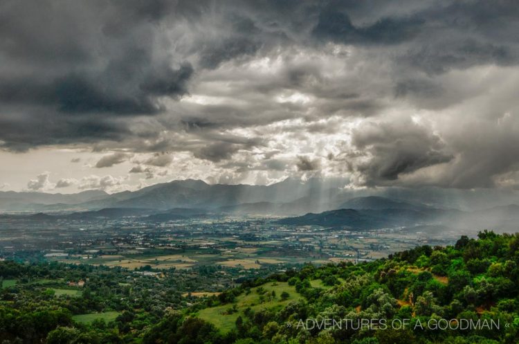 The view from Tlos: an ancient ruin in Turkey