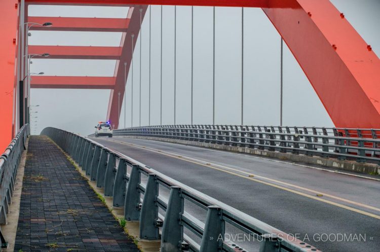A bridge over Jeung-Do Island in South Korea