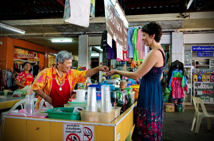 Just one of the many smiles that we get every time we go to a local market in Chiang Mai, Thailand