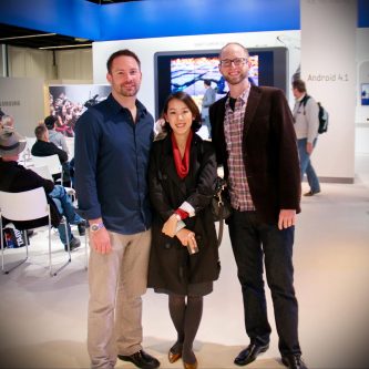 With Dahee and Jeff Hutchens at Photokina, where we met