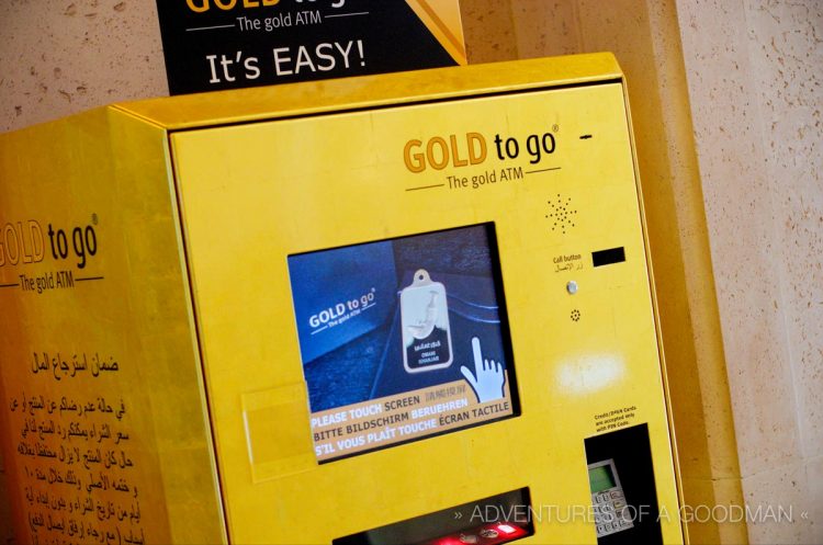 This ATM lets you withdraw gold in Dubai, UAE