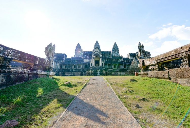 The back entrance to Angkor Wat.