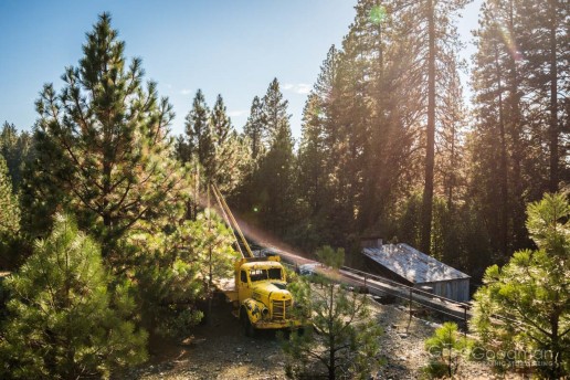 Abandoned machinery at the Empire State Mine in Grass Valley