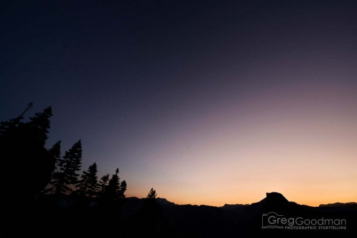 Half Dome at dawn in Yosemite National Park