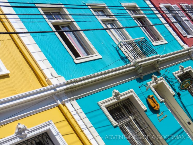 Colorful buildings in Valpariso, Chile