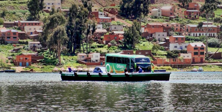 By this point, Carrie was well on her way to the other side of Lake Titicaca.