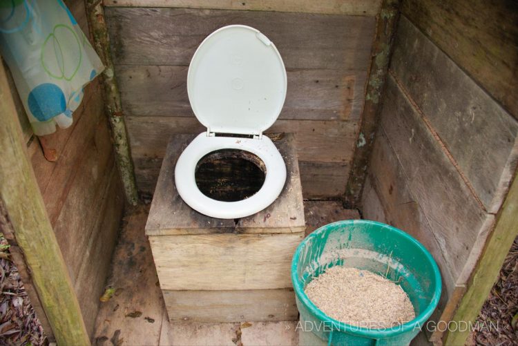 This was my latrine, located behind my hut.