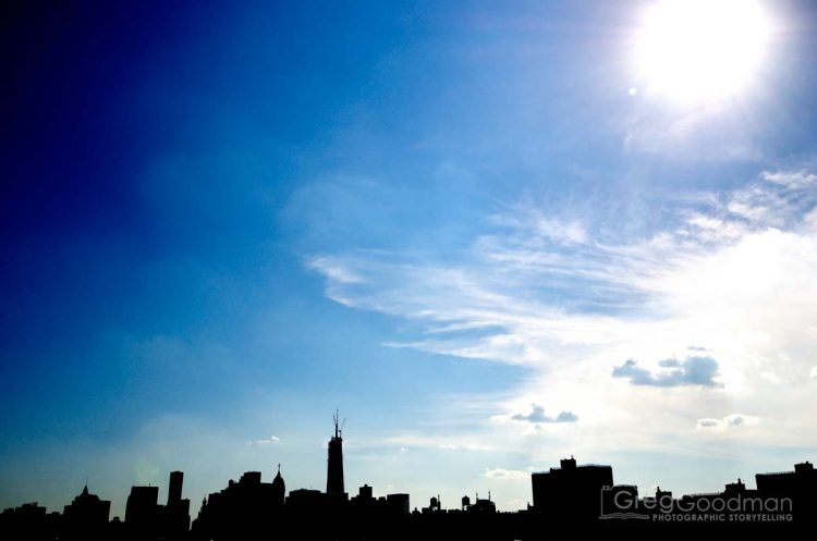 A view of Manhattan's skyline from Brooklyn in June, 2013. Can you find the Freedom Tower?