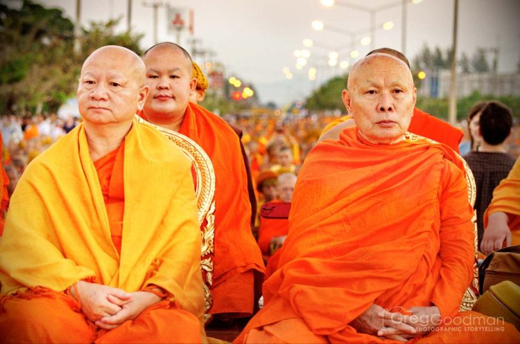 Monks in a row