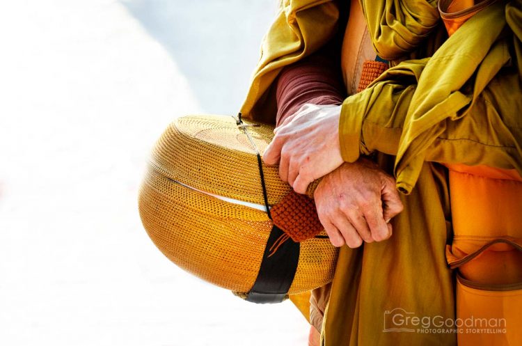 A monk’s alms basket