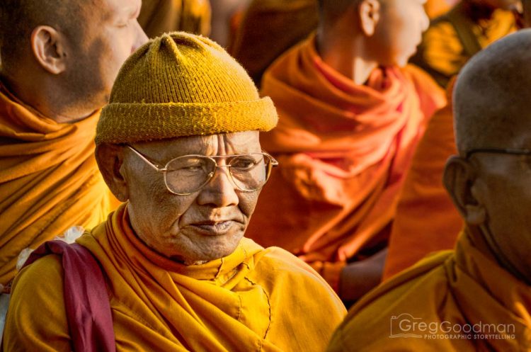 An elderly monk in Chiang Mai, Thailand