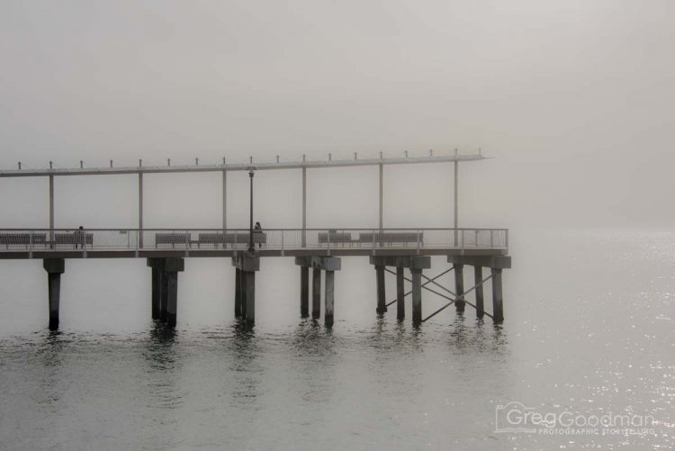 The main pier on the Coney Island Boardwalk in Brooklyn, New York City