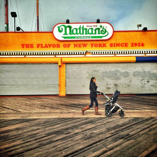 Nathan's Hot Dogs on Coney Island, NYC