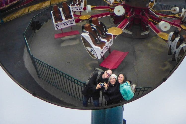 With my mom and my wife in Coney Island - November, 2014