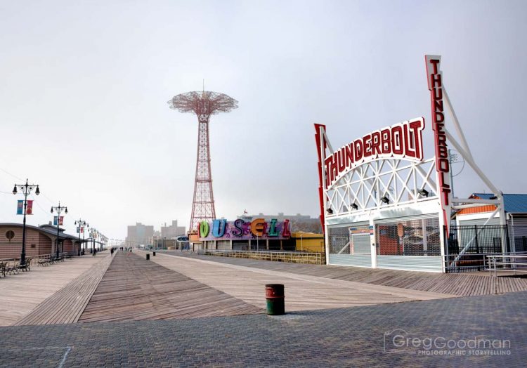 The Thunderbolt is Coney Island's newest attraction - a high-speed rollercoaster