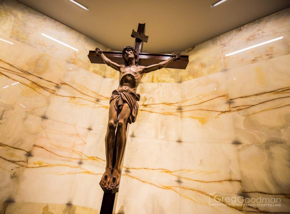 Christ of the Light waits at the end of the tunnel