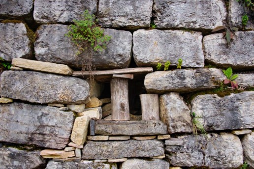 Evidence of the restoration work being done at Kuelap.