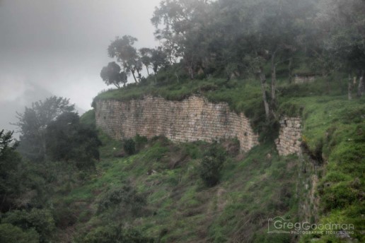 An upper wall at Kuelap.