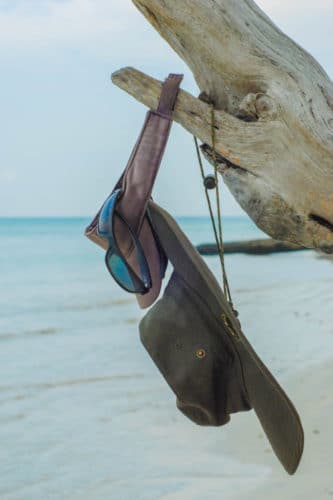 Carrie's hat and glasses in India