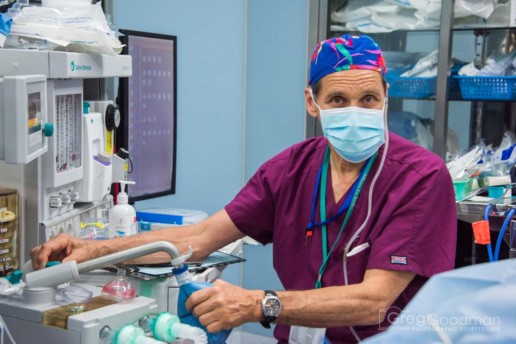 The team anesthesiologist