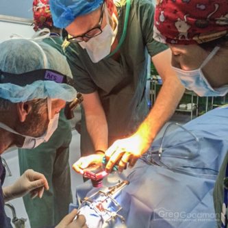 Photographing cleft palate surgery in China