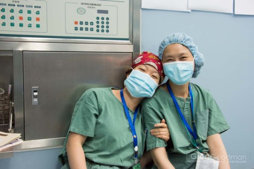 Nurses at the Xingyi People's Hospital in China